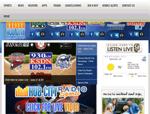 Tablet Screenshot of hubcityradio.com